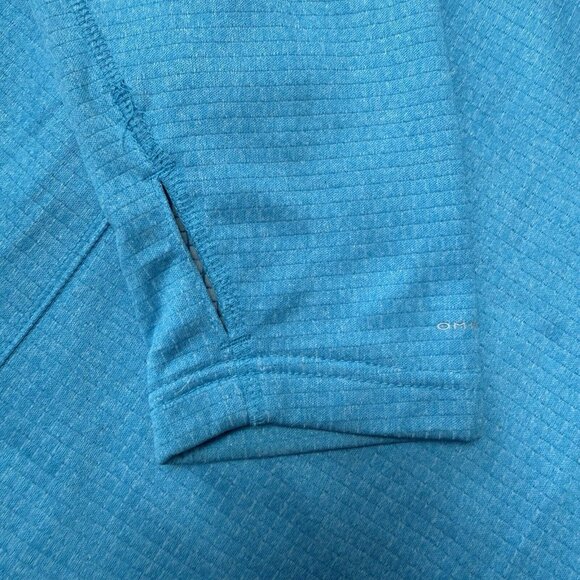 Columbia Womens Park View Grid Full Zip Fleece Full Zip Bright Blue Plus Size 3X - Picture 7 of 9